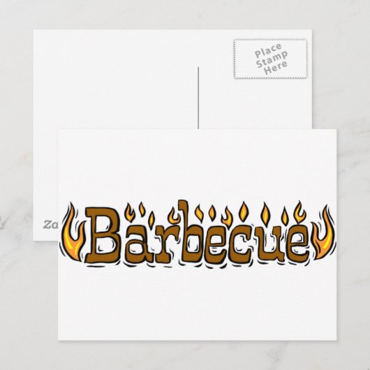 Welkom bij Barbecue Briefkaart (Voorkant / Achterkant)