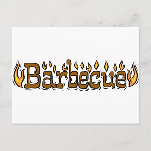 Welkom bij Barbecue Briefkaart (Voorkant)