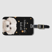 Welkom bij Bark Side Funny Dog Maltipoo gekke Bagagelabel (Voorkant (horizontaal))
