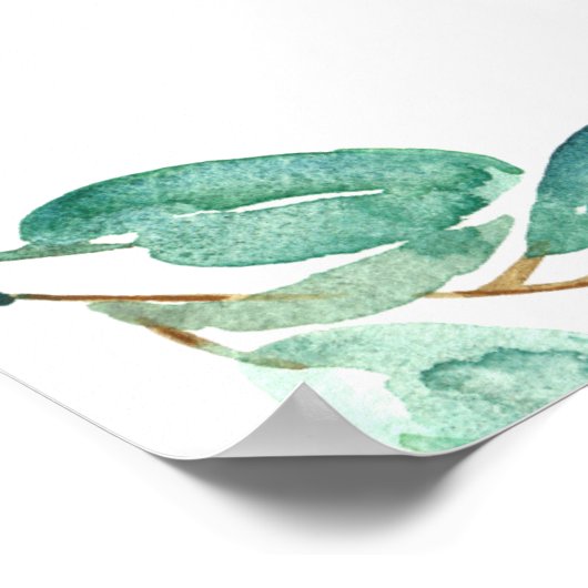 Welkom bij Bayou Botanicals Bruidsontbijt Poster (Hoek)