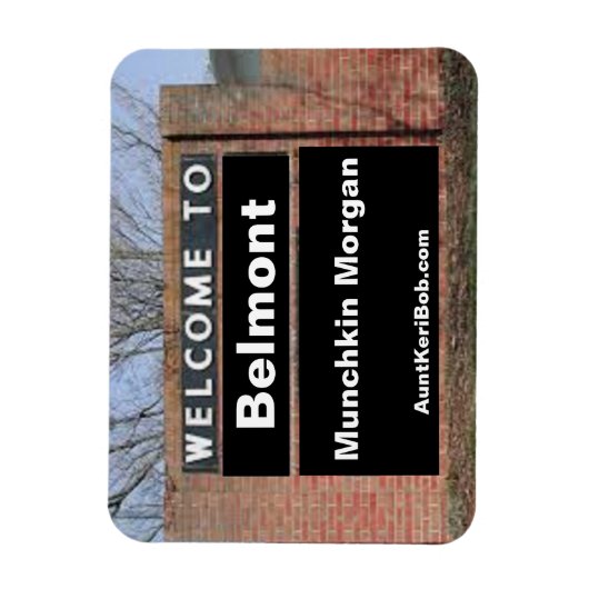 WELKOM BIJ Belmont Morgan Flexible Magneet (Verticaal)