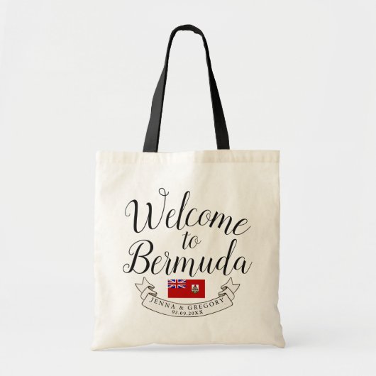 Welkom bij Bermuda | Bestemmingsweddenschap Tote Bag (Voorkant)