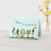 Welkom bij Birdhouses & Flags Kaart (Gele Bloem)