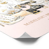 Welkom bij Black and Gold Vrijgezellenfeest Poster (Hoek)