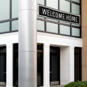 Welkom bij Black Home Spandoek (Buitenkant Gebouw)