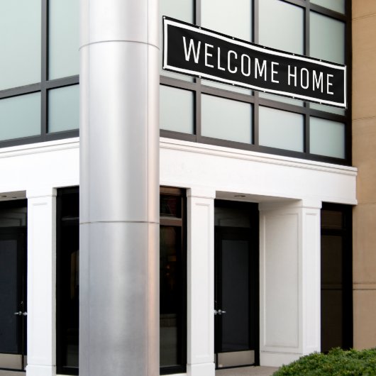 Welkom bij Black Home Spandoek (Buitenkant Gebouw)