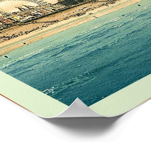 Welkom bij Blackpool ~ Vintage Travel Poster (Hoek)