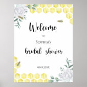 Welkom - Bij bloem - Bruidsmeisjesfeest Poster (Voorkant)