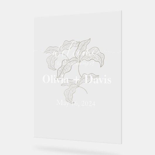 Welkom bij Board Acrylic Acryl Bord (Hoek)