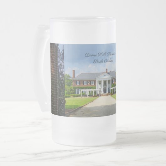 Welkom bij Boone Hall Frosted Mok (Voorkant links)