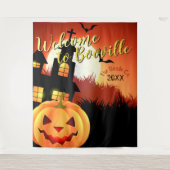 Welkom bij Booville Halloween | Gebeurtenisachterg Wandkleed (Voorkant)