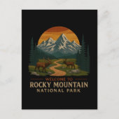 Welkom bij Borduurwerk Rocky Mountain National USA Feestdagenkaart (Voorkant)