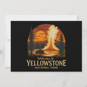 Welkom bij Borduurwerk Yellowstone National USA Kaart
