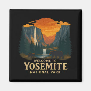 Welkom bij Borduurwerk Yosemite National USA Magneet