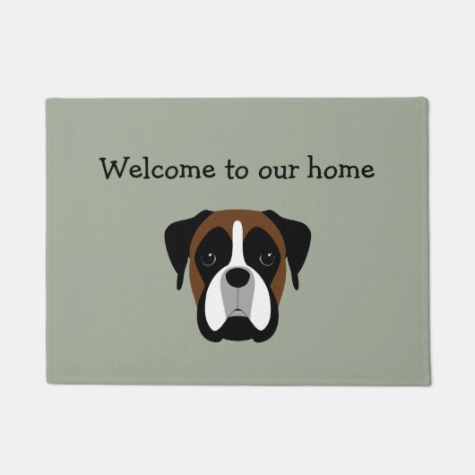Welkom bij Boxer Pet Home Mats Deurmat (Voorkant)