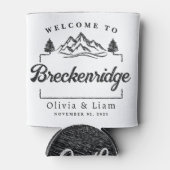 Welkom bij Breckenridge Co Wedding Minimalist Blikjeskoeler (Voorkant)