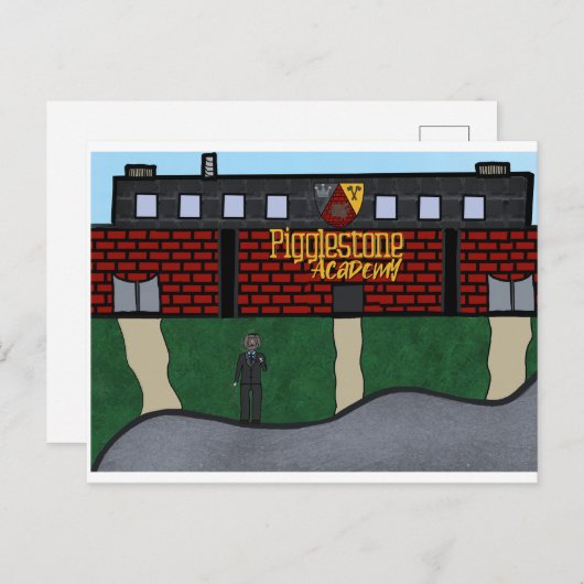 "Welkom bij Briefkaart Pigglestone (Voorkant / Achterkant)