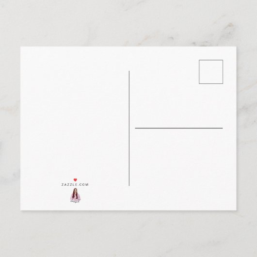 Welkom bij briefkaart van de eerste graad (Achterkant)