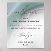 Welkom bij bruiloft zonder stopcontact Dusty Jade  Poster (Voorkant)