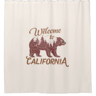 Welkom bij California Beer Douchegordijn