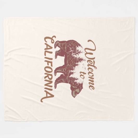 Welkom bij California Beer Fleece Deken (Voorkant (Horizontaal))