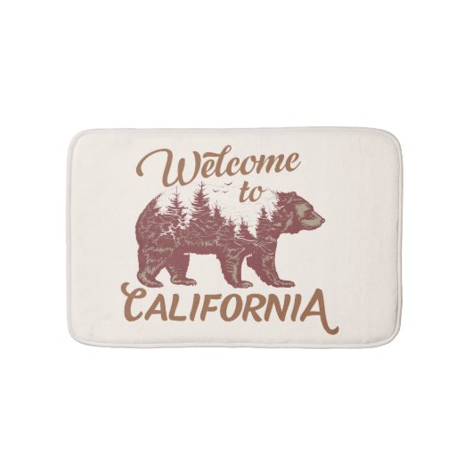 Welkom bij California Beer Forest Badmat (Voorkant)