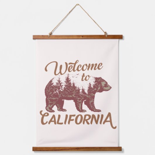 Welkom bij California Beer Forest Hangend Wandkleed (Voorkant)
