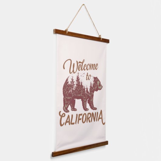 Welkom bij California Beer Forest Hangend Wandkleed (Gebogen)