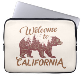 Welkom bij California Beer Forest Laptop Sleeve