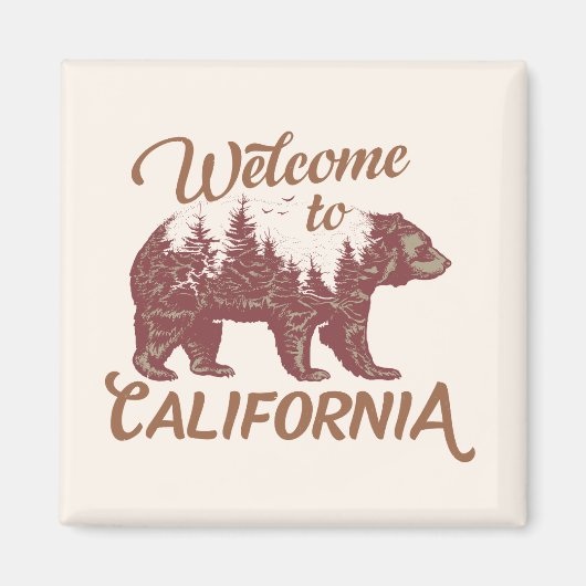 Welkom bij California Beer Forest Magneet (Voorkant)