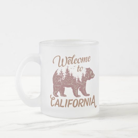 Welkom bij California Beer Forest Matglas Koffiemok (Links)