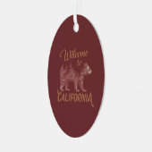 Welkom bij California Beer Forest Metalen Ornament (Voorkant links)