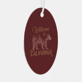 Welkom bij California Beer Forest Metalen Ornament (Voorkant Rechts)