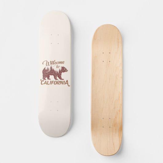 Welkom bij California Beer Forest Persoonlijk Skateboard (Voorkant)