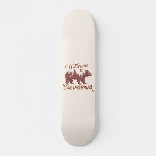 Welkom bij California Beer Forest Persoonlijk Skateboard (Voorkant)
