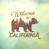 Welkom bij California Beer Forest Raamsticker (Vel 3)