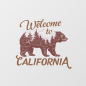 Welkom bij California Beer Forest Raamsticker (Vel)