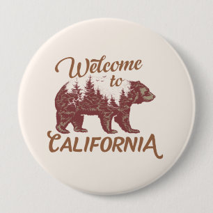 Welkom bij California Beer Forest Ronde Button 4,0 Cm