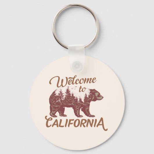 Welkom bij California Beer Forest Sleutelhanger (Voorkant)