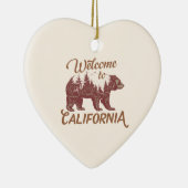 Welkom bij California Beer Keramisch Ornament (Rechts)