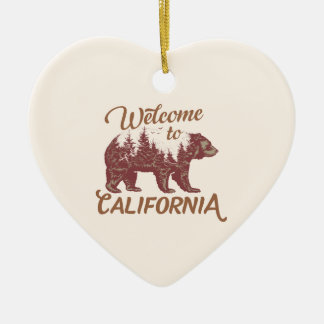 Welkom bij California Beer Keramisch Ornament