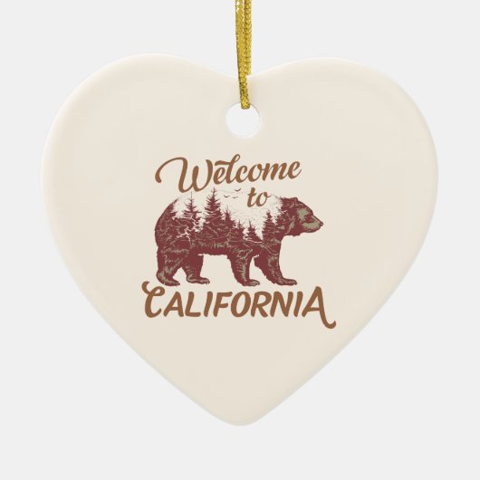 Welkom bij California Beer Keramisch Ornament (Voorkant)