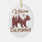 Welkom bij California Beer Keramisch Ornament (Rechts)