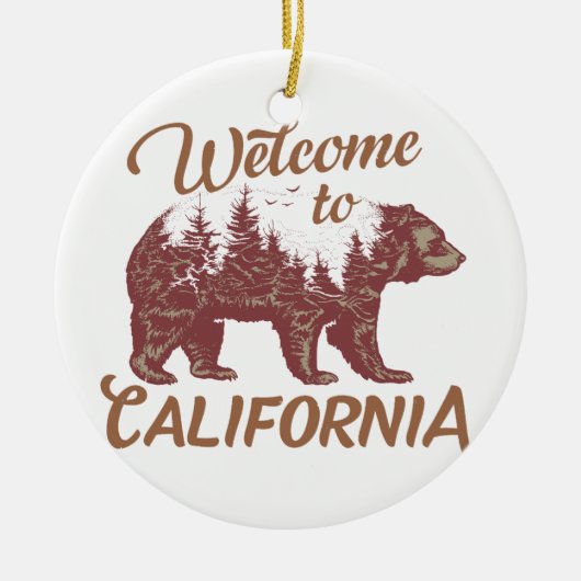 Welkom bij California Beer Keramisch Ornament (Voorkant)