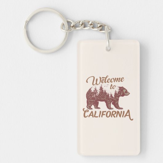 Welkom bij California Beer Sleutelhanger (Voorkant)