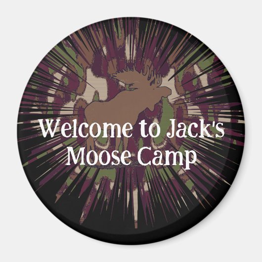 Welkom bij Camouflage Moose Break-out Camo Magneet (Voorkant)