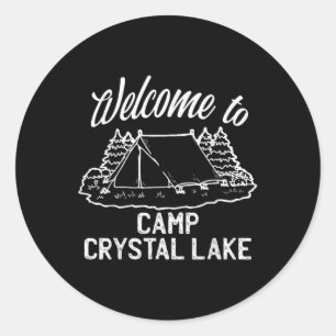 Welkom bij Camp Crystal Lake Ronde Sticker