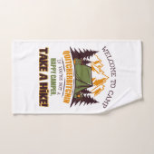 Welkom bij Camp Quitcherbitchin Happy Camper Bad Handdoek (Handdoek)
