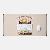 Welkom bij Camp Quitcherbitchin Happy Camper Bureaumat (Keyboard & Muis)