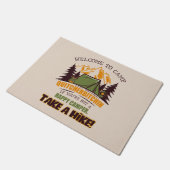 Welkom bij Camp Quitcherbitchin Happy Camper Deurmat (Schuin)